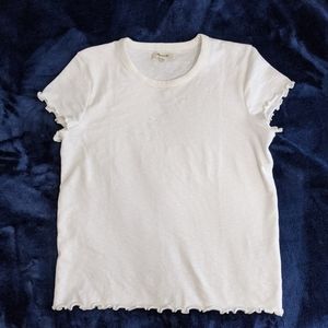 Madewell Ruffle Baby Tee